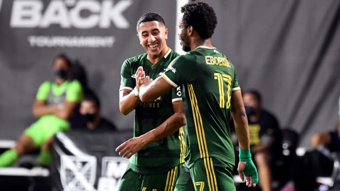 Jeremy Ebobisse scored for the Portland Timbers vs. the Philadelphia Union